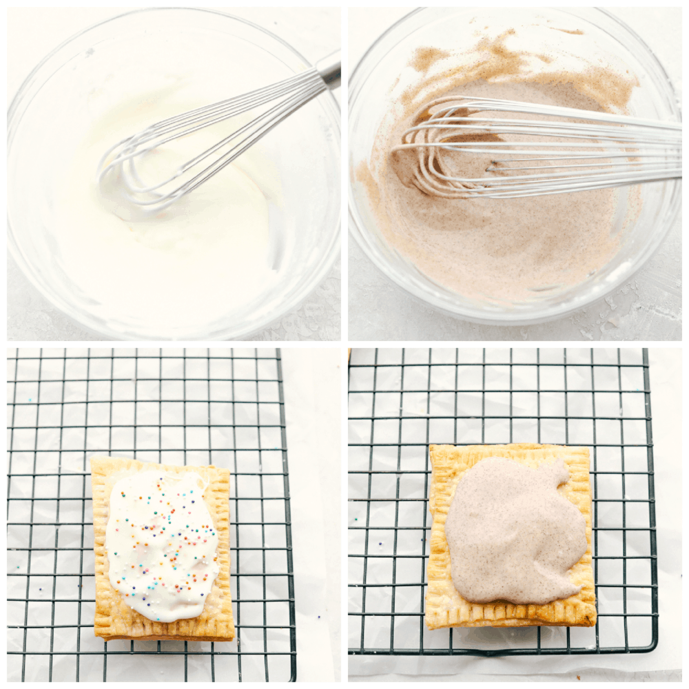Making the frosting for homemade air fryer pop tarts. 