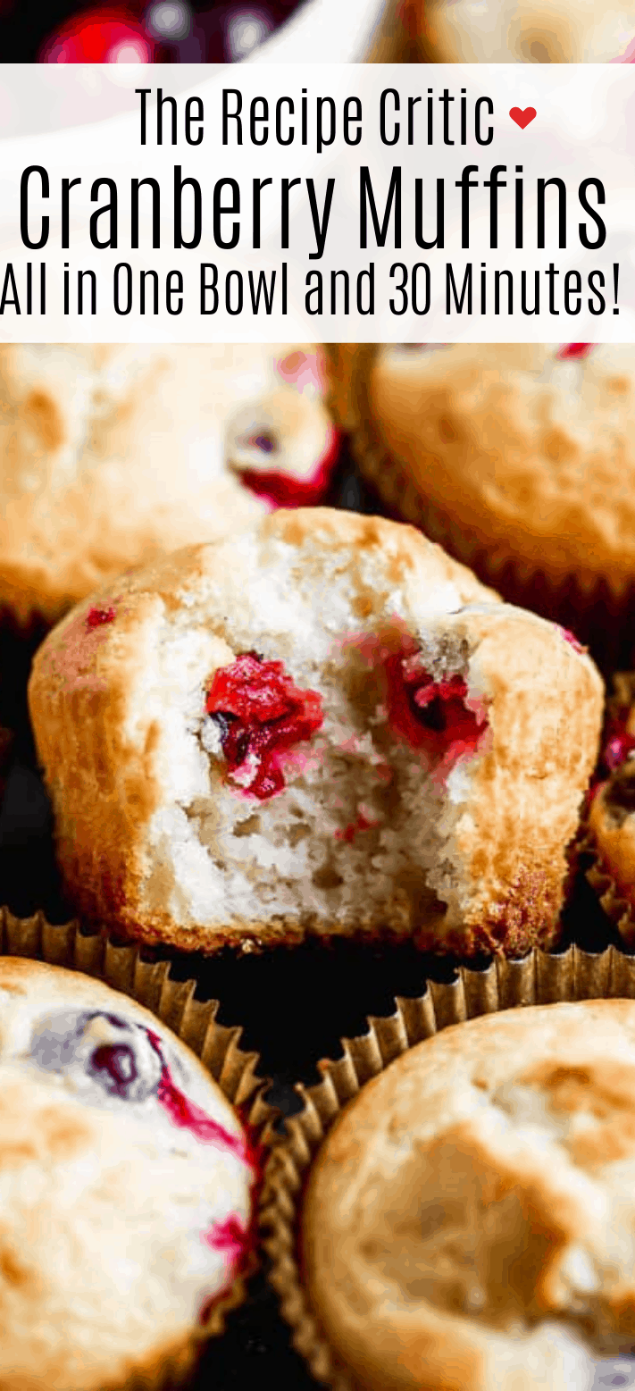 Amazing Cranberry Muffins The Recipe Critic