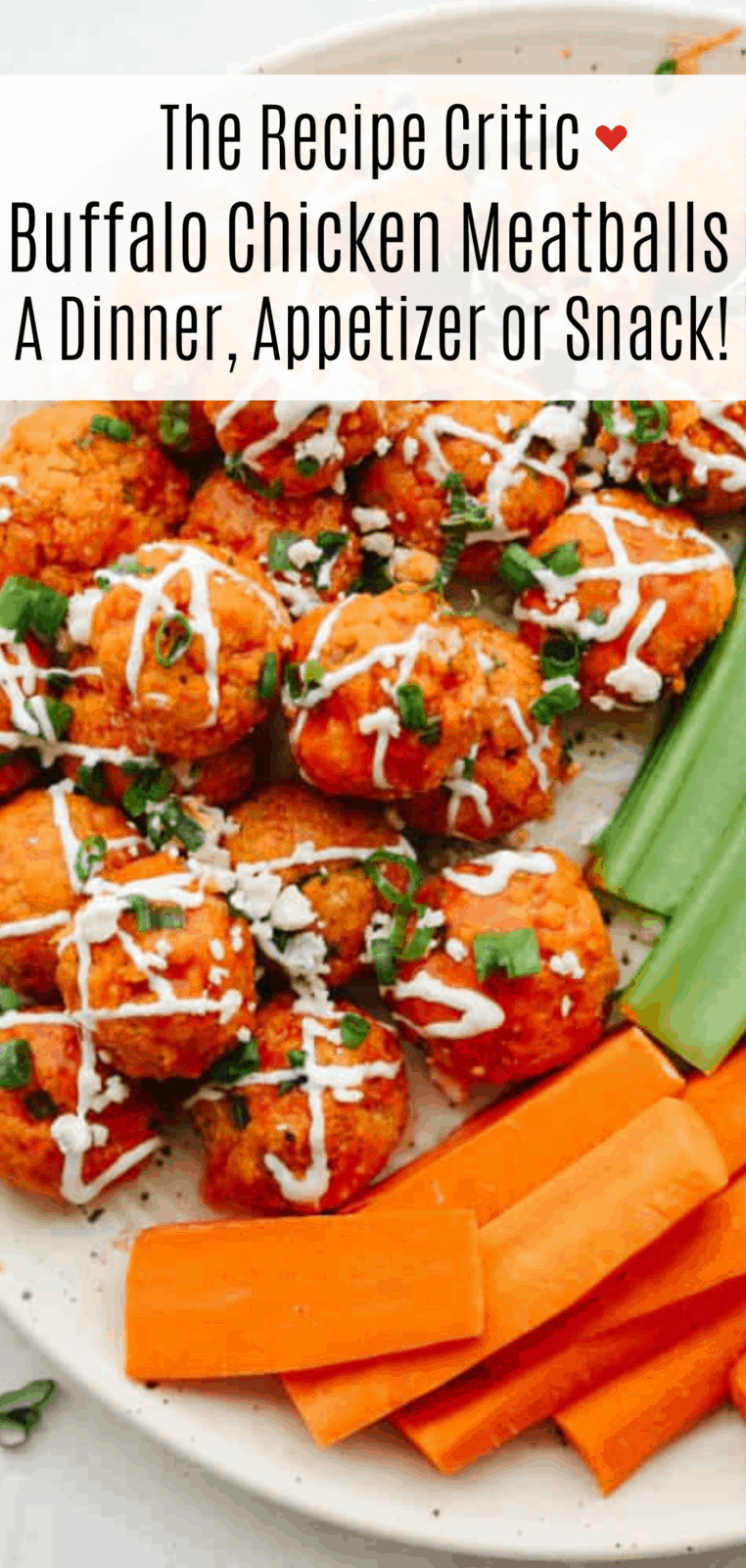 Buffalo Chicken Meatballs Recipe The Recipe Critic