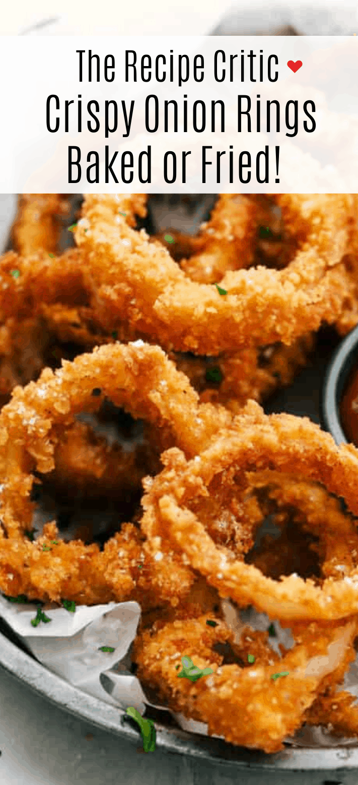 Crispy Onion Rings Baked or Fried