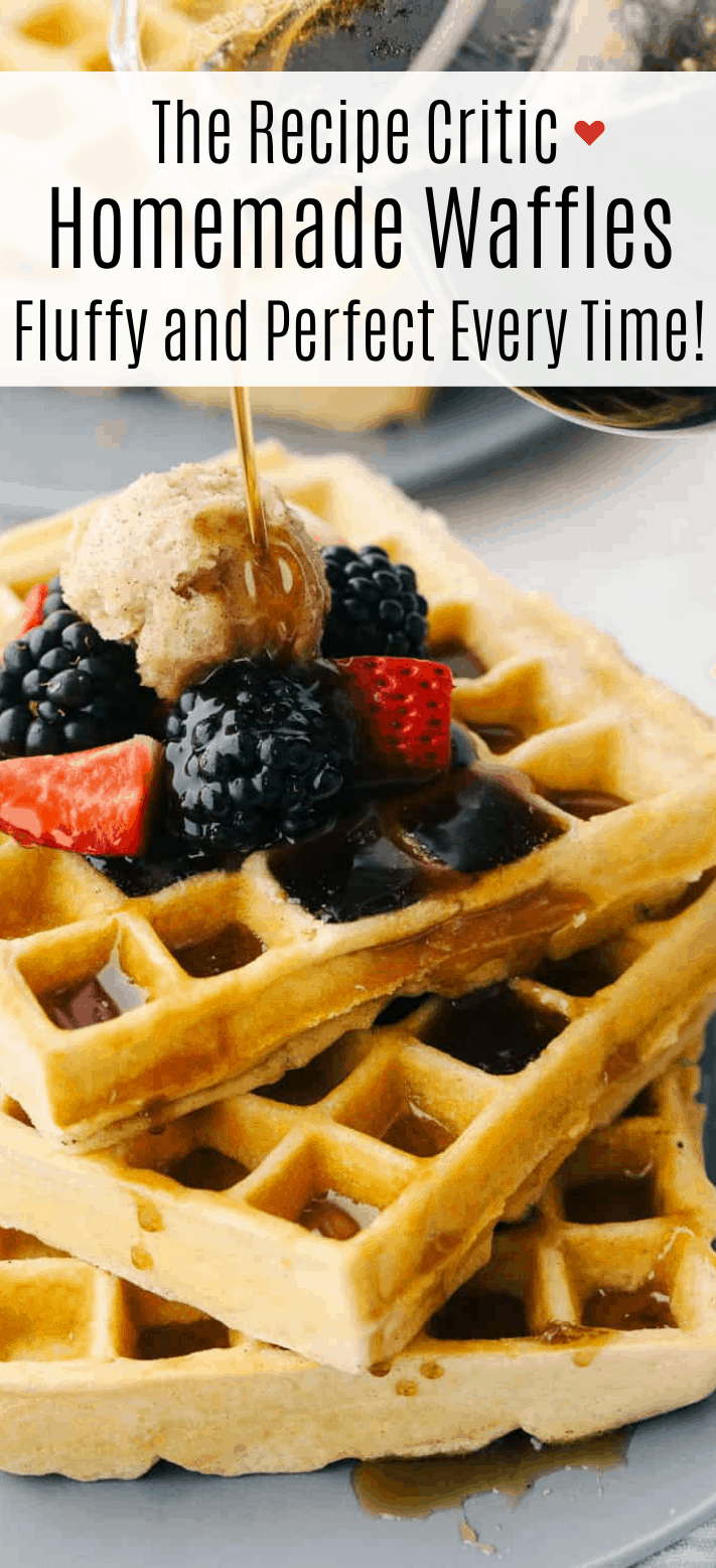 Fluffy and Perfect Homemade Waffles
