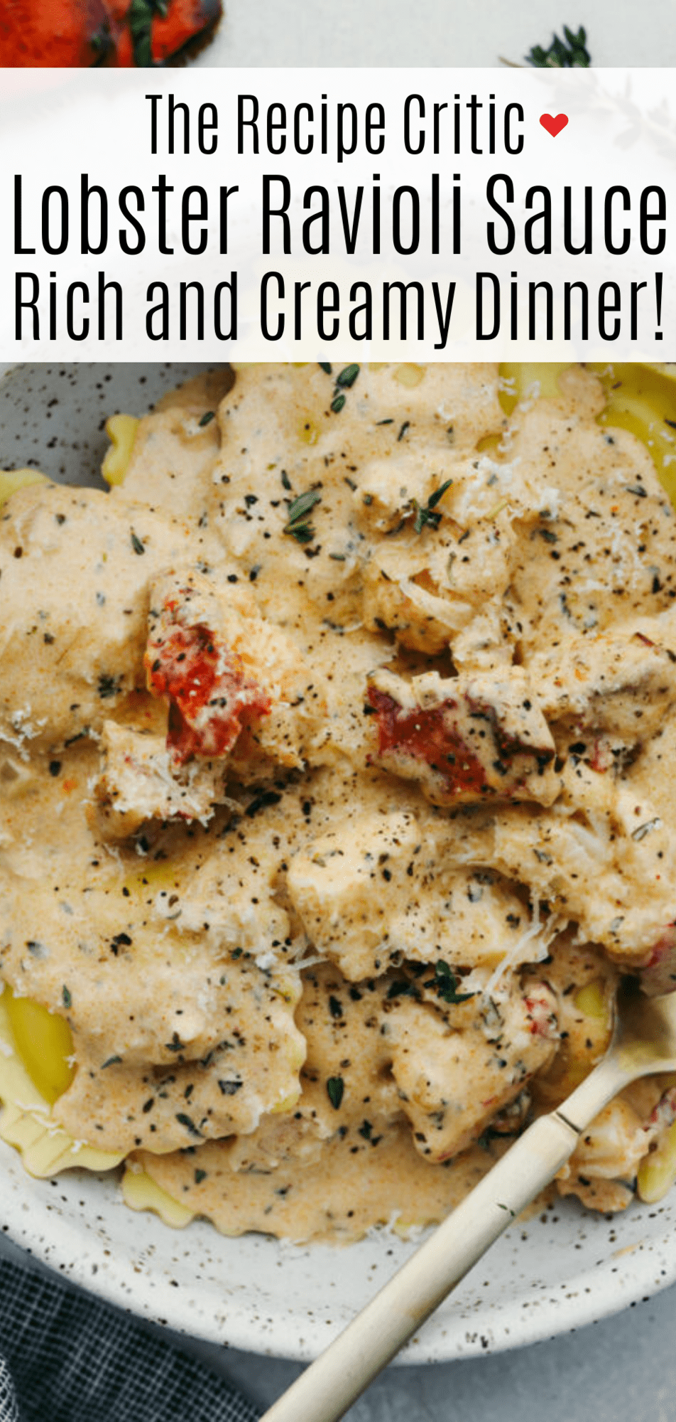Garlic Lobster Cream Sauce for Ravioli Recipe