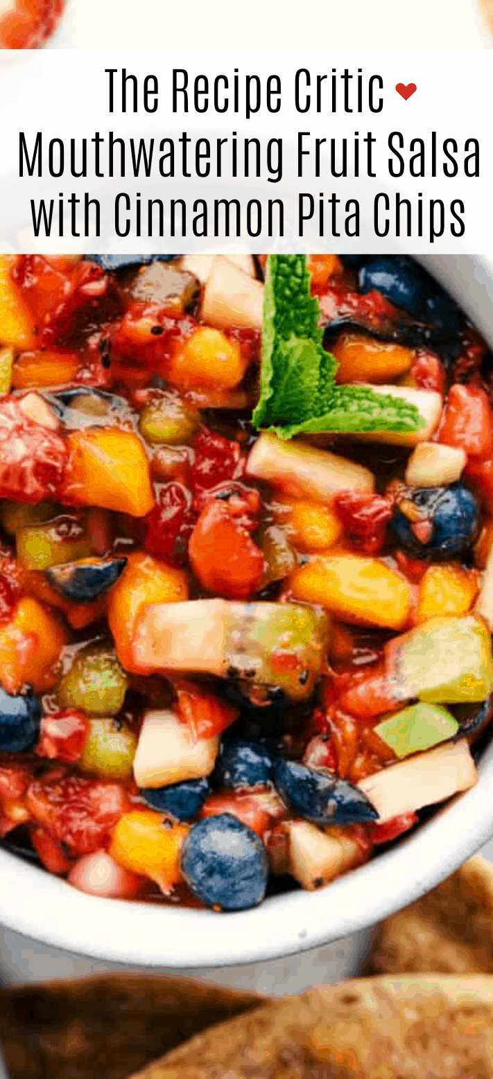 Mouthwatering Fruit Salsa with Cinnamon Pita Chips