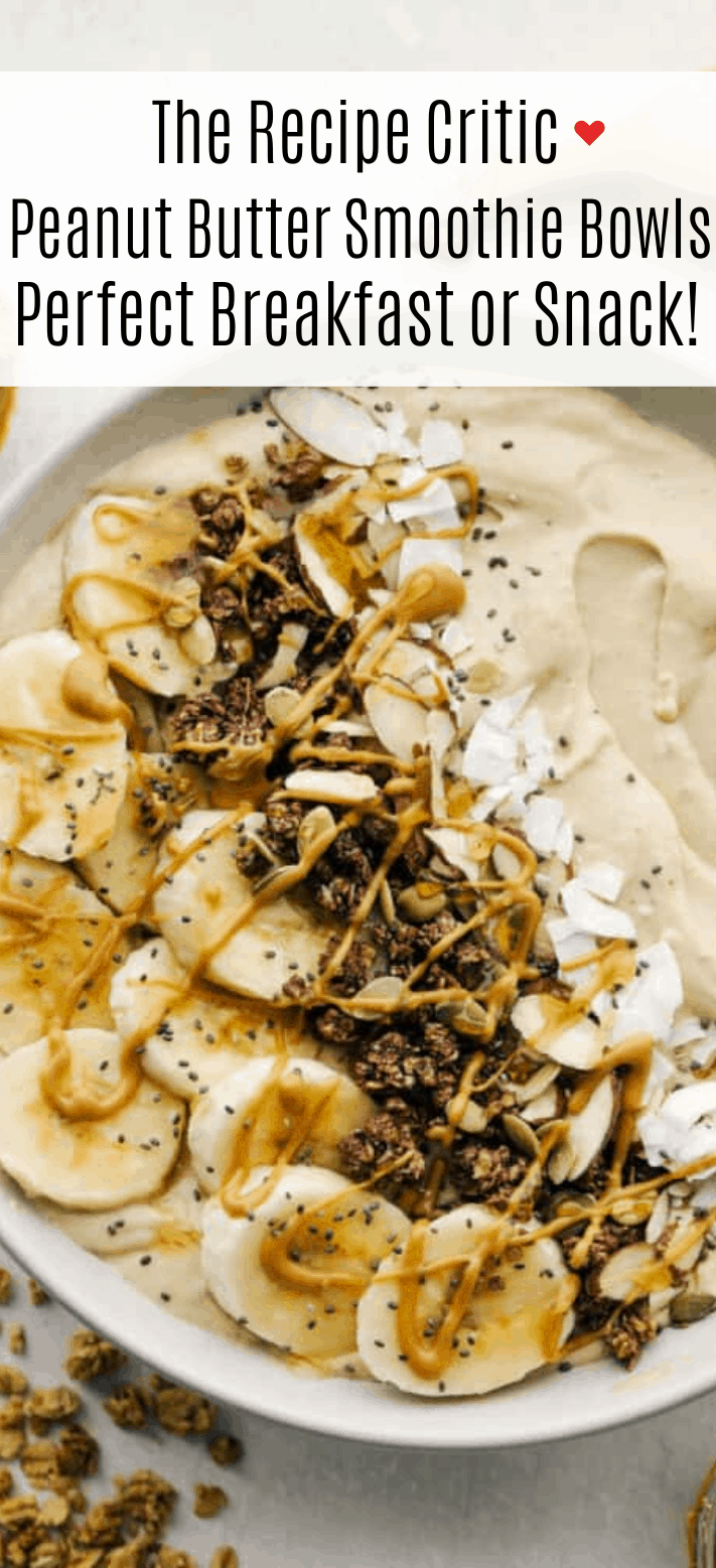 Peanut Butter Banana Smoothie Bowl Recipe