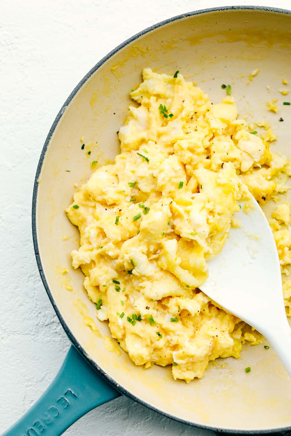 Fluffy, soft, perfect scrambled eggs.