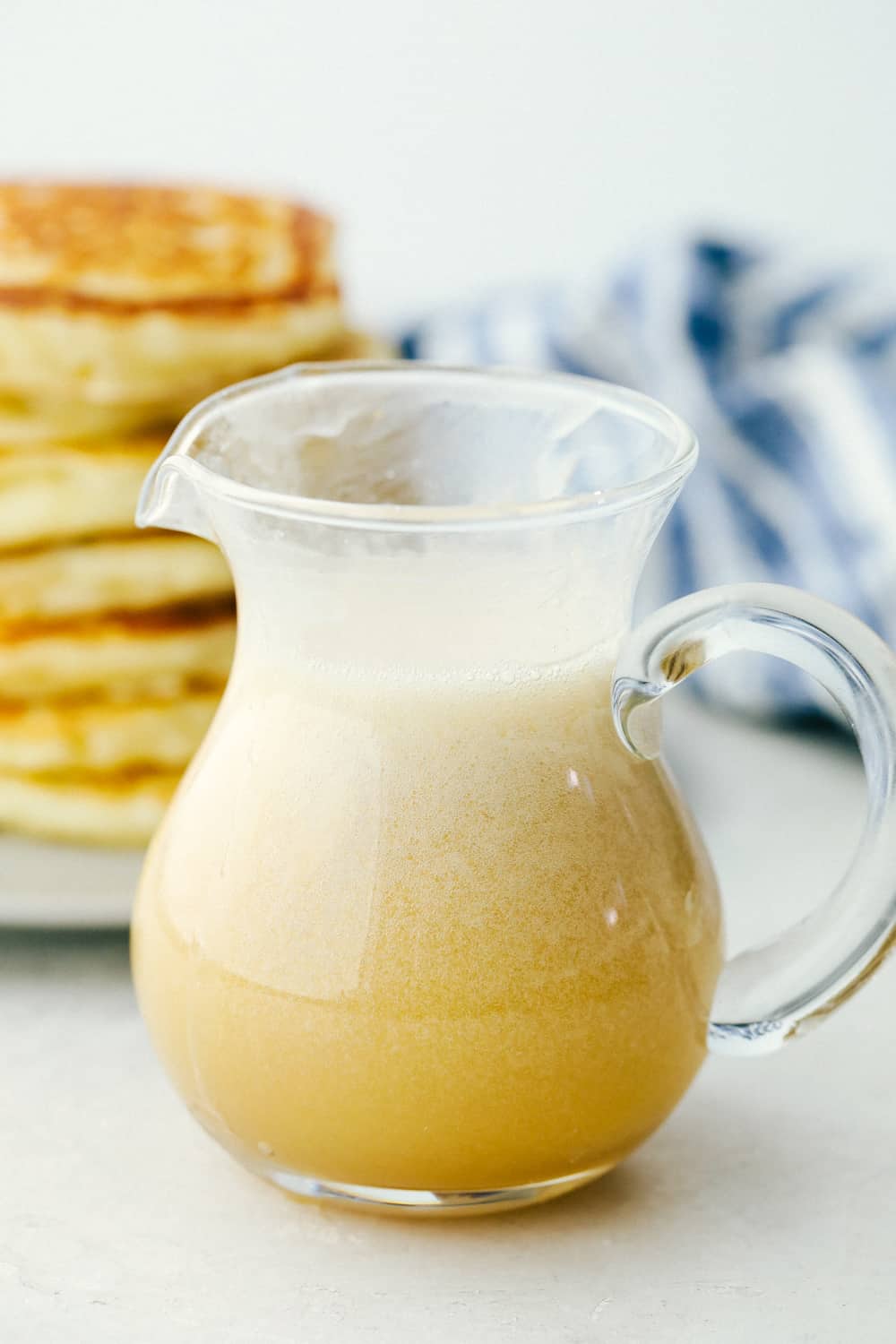 Thick, sweet caramel like homemade buttermilk syrup.